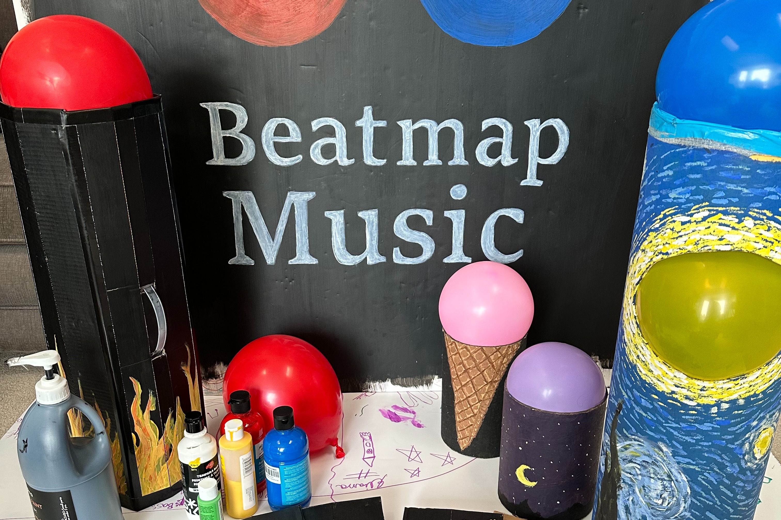 The DIY Rhythm-Game Balloon Drum-a-Long! project image